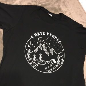 “I HATE PEOPLE” Camping T-Shirt
